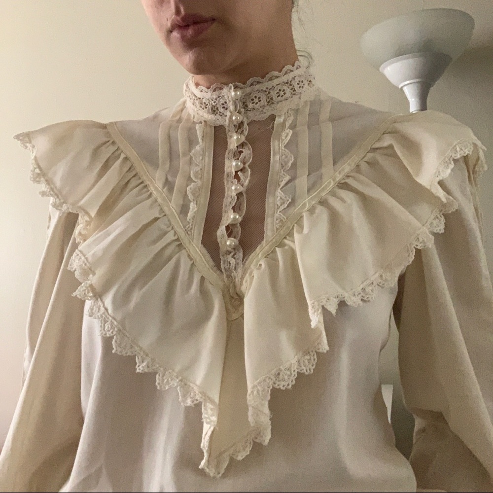 VINTAGE 70s GUNNE SAX PEASANT BLOUSE